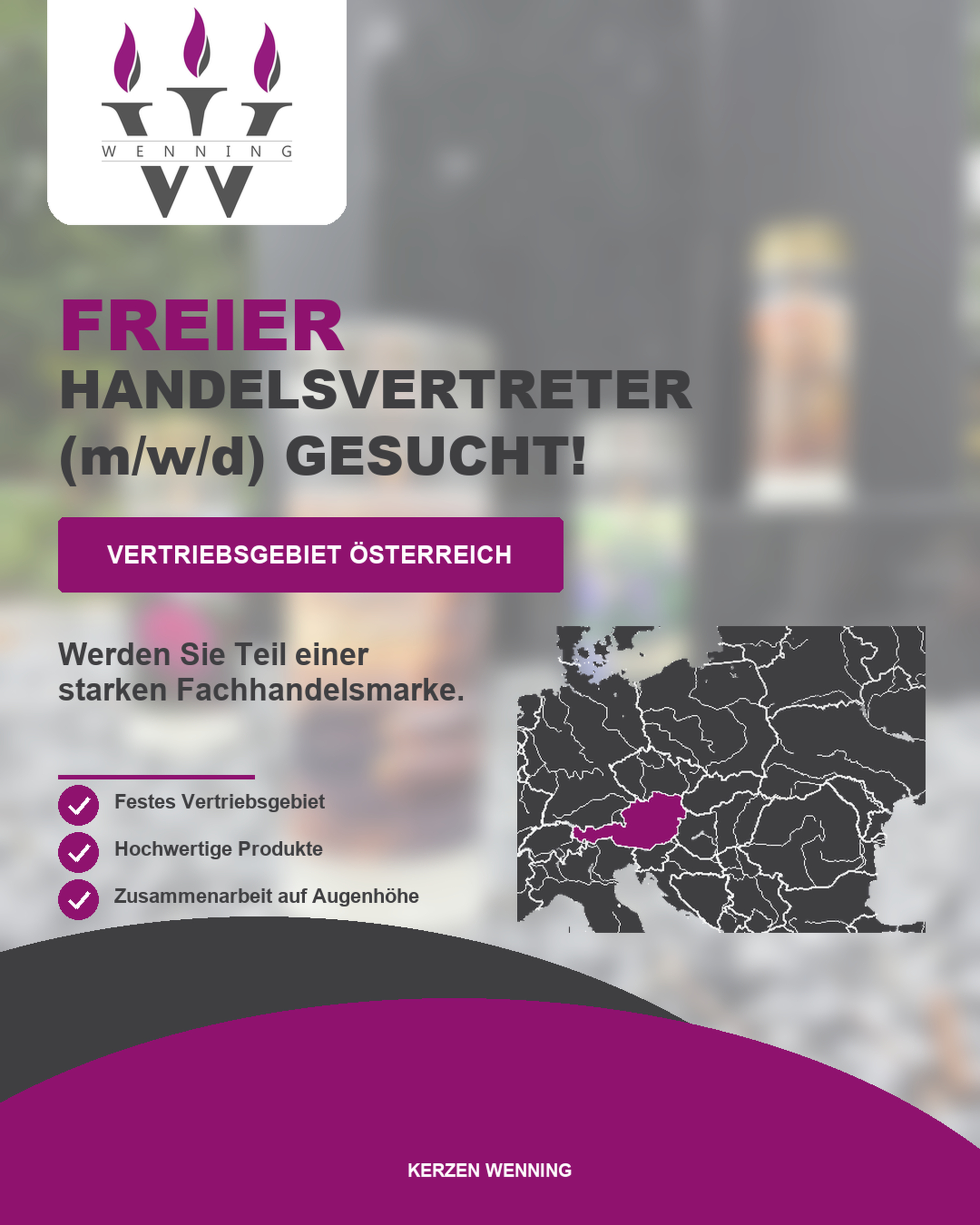 Freier Handelsvertreter (m/w/d) für Österreich gesucht